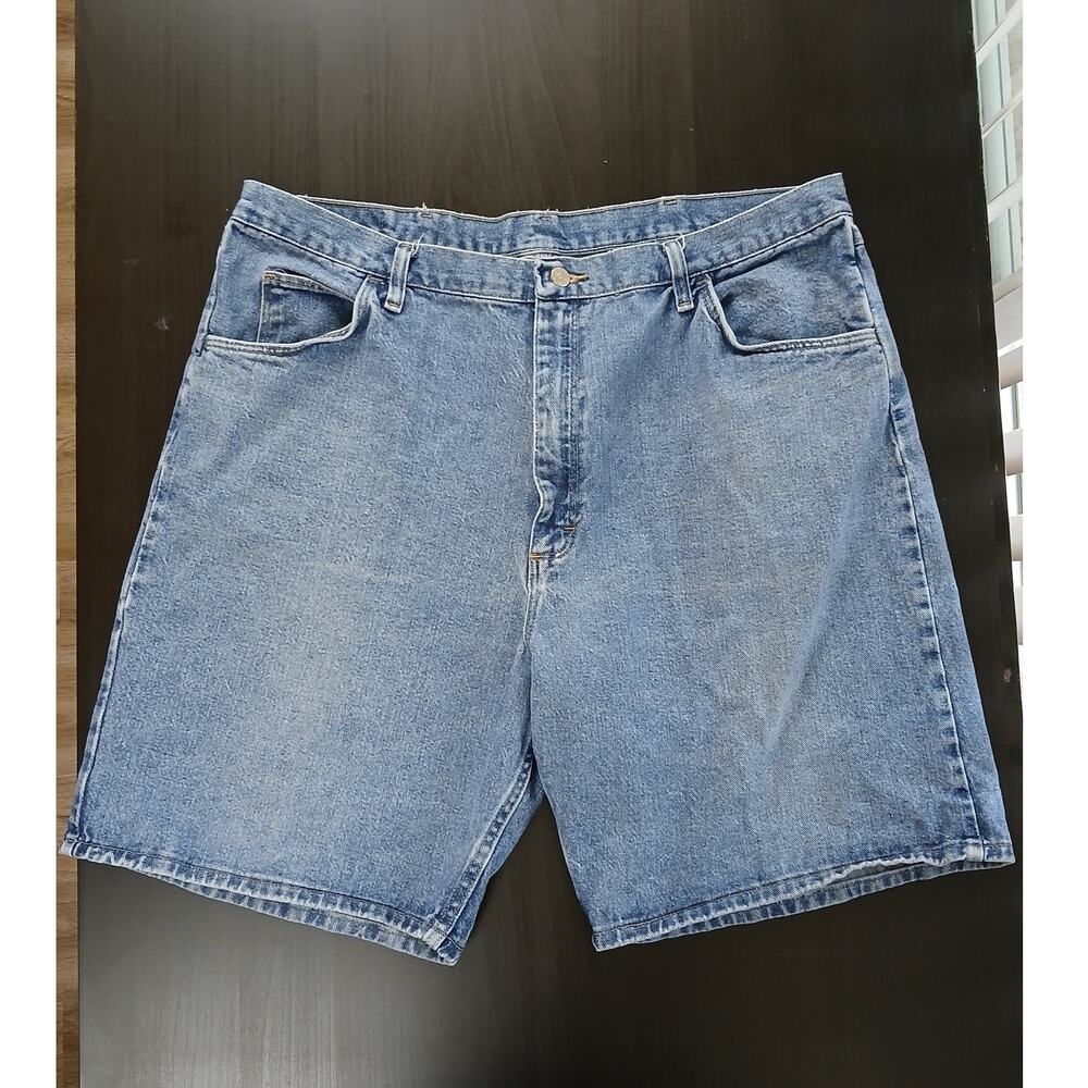 Wrangler Originals Relaxed Fit Jean Shorts Mens 42 blue denim 41x9 jorts